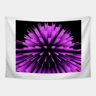 exploding vivid pink 3D sphere Tapestry