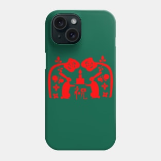 Celebration Rabbit-red Phone Case