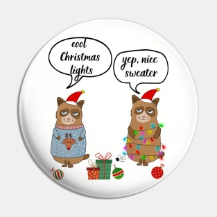 Christmas Cat Friends Pin