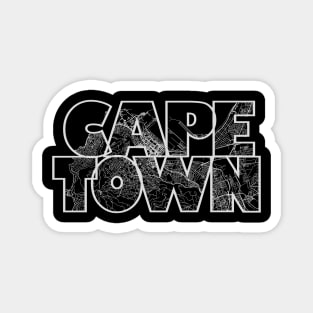 Cape Town Street Map Magnet