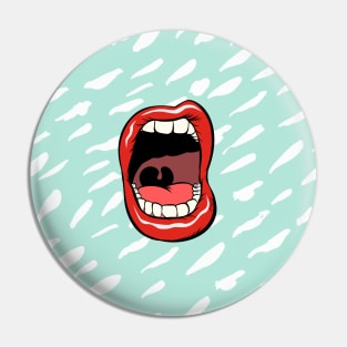 Scream Smile Pin