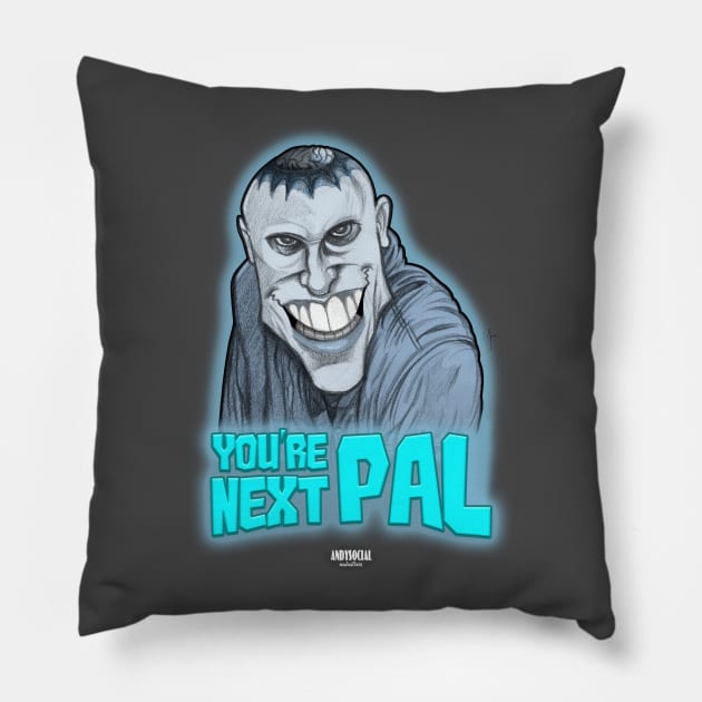 Johnny Bartlett Pillow by AndysocialIndustries