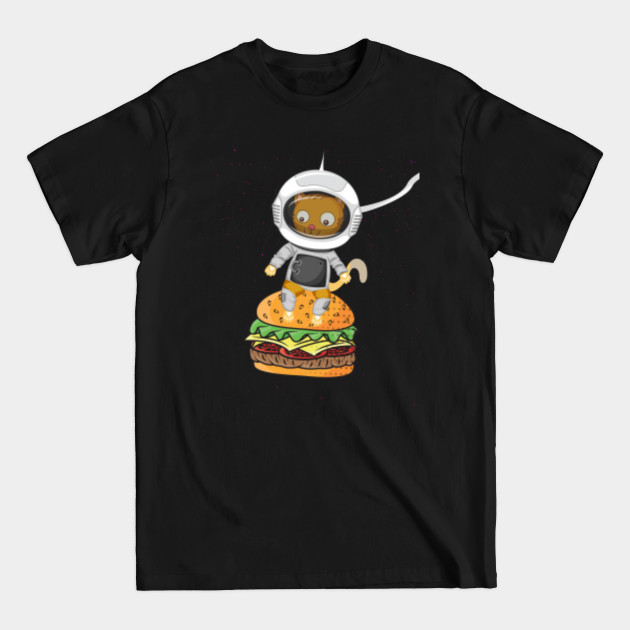 Discover Cat Cheeseburger, The Greatest Things a Single Design, Funny Cat Design - Mens Spacecat Cheeseburger - T-Shirt