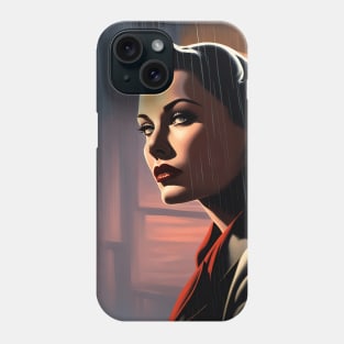 The Lady in Noir Phone Case