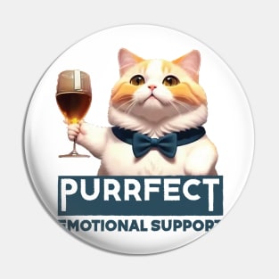 Just a Purrfect Emotional Support Cat Pin