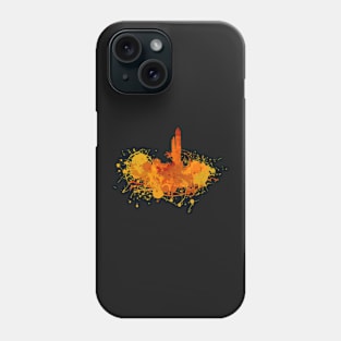 Painted Skylines: Shuttle Launch Phone Case