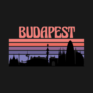 Budapest City Skyline Sunset T-Shirt