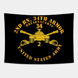 2nd Bn 34th Armor - Dreadnaughts - Armor Branch Tapestry