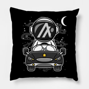 Astronaut Car Algorand ALGO Coin To The Moon Crypto Token Cryptocurrency Wallet Birthday Gift For Men Women Pillow