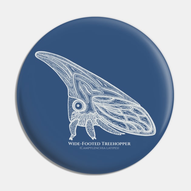 Treehopper with Common and Latin Names - cut insect design Pin by Green Paladin