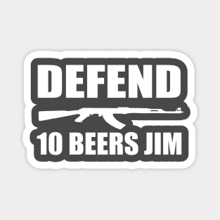 10 Beers Jim Magnet