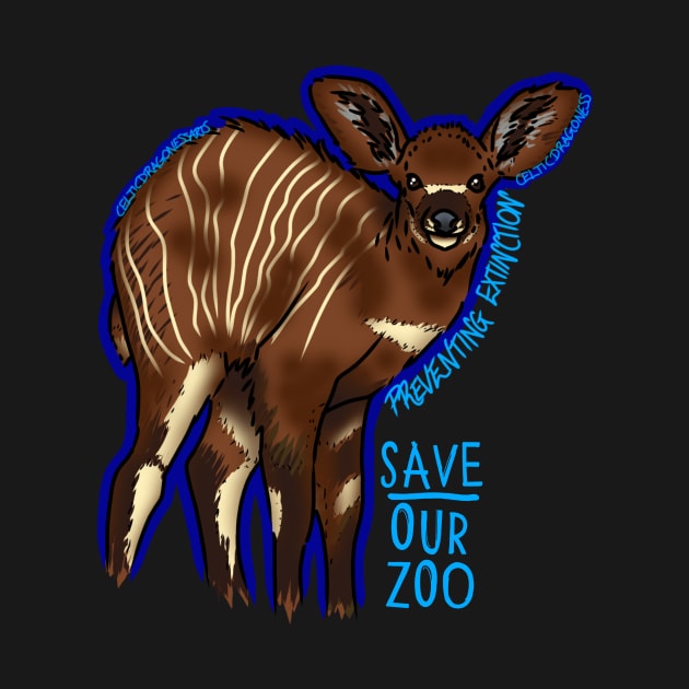 Day 25- Baby Eastern Bongo by CelticDragoness