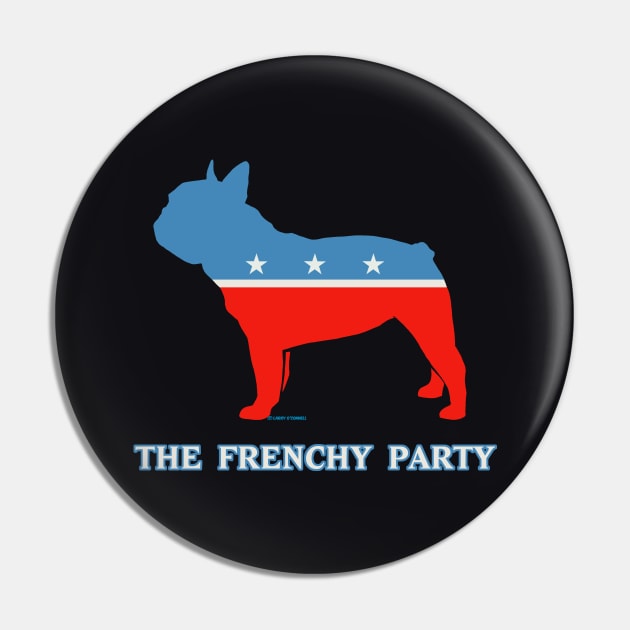 The Frenchy Party  aka the French Bulldog Party Pin by FanboyMuseum