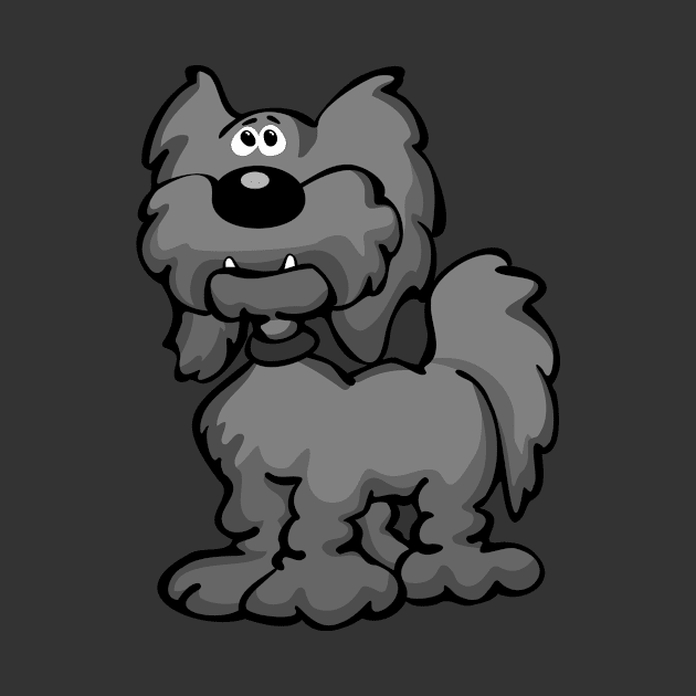 Aussiedoodle Dog Cartoon by hobrath