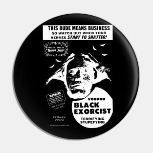 Voodoo Black Exorcist Pin