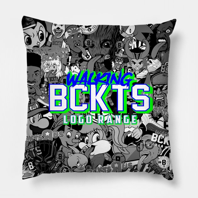 Bckts Cltr Basketball Pillow by BucketsCulture