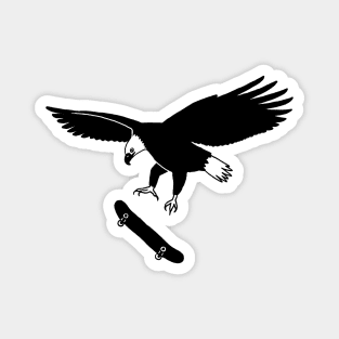 Eagle On A Skateboard Magnet