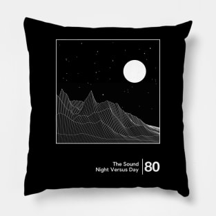 Night Versus Day / Minimalist Graphic Artwork Design Pillow