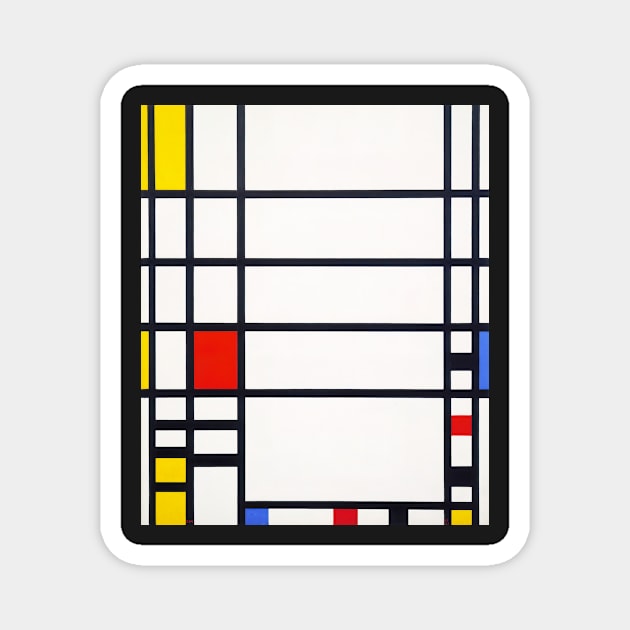 Trafalgar Square by Mondrian Magnet by MurellosArt