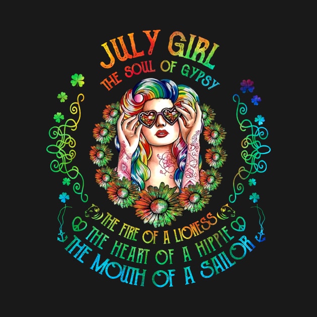 July Girl The Soul Of A Gypsy  birthday gift by American Woman