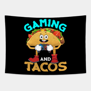 Gaming Tacos Funny Taco Game Controller Gift Tapestry