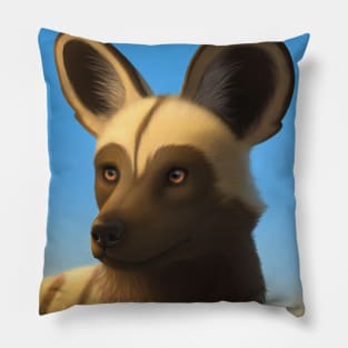 African Wild Dog Pillow