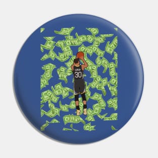 Steph Curry Cash Money Jumpshot - Golden State Warriors Pin