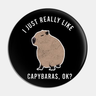 i just really like Capybaras Pin