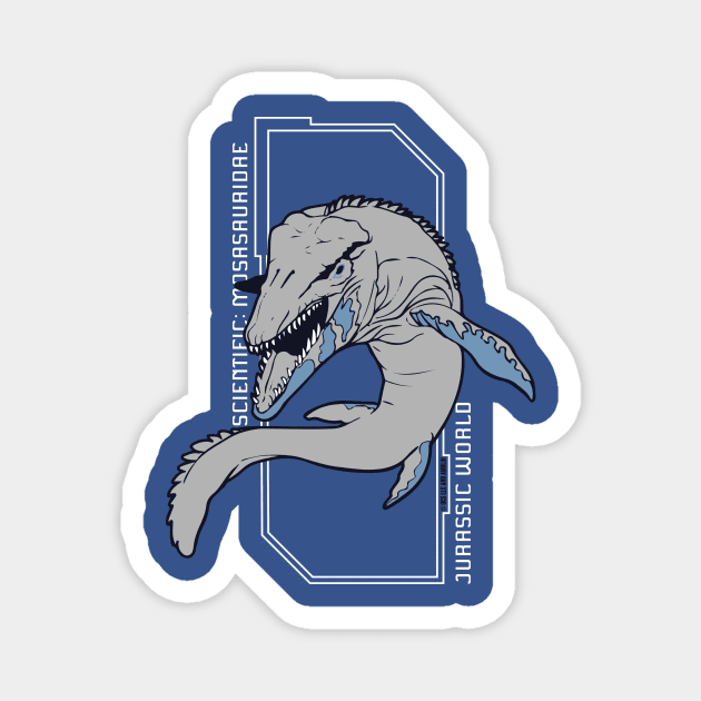 Mosasaurus Magnet by Mercado Graphic Design