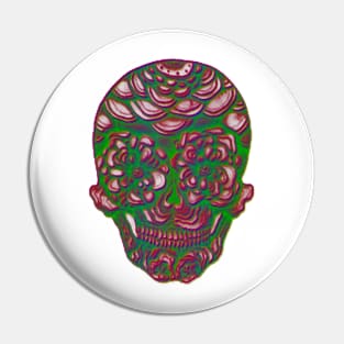 A skull for xmas Pin