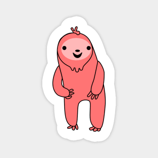 Excited Red Sloth Magnet