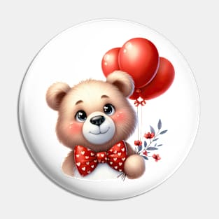 Valentine Love Bear Pin