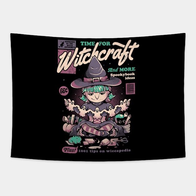 Witchcraft - Funny Halloween Witch Gift Tapestry by eduely