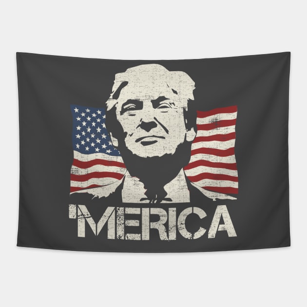 Donald Trump Merica Tapestry by Designkix