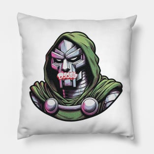 MF DOOM Mask and Logo Pillow