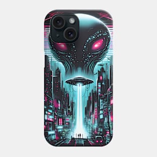 Neon Overlord: The City’s Silent Watcher Phone Case