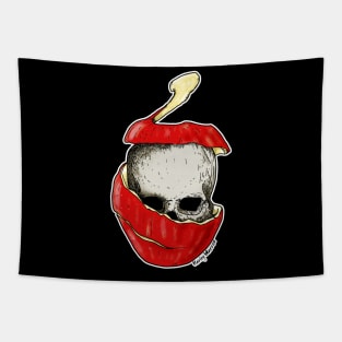 Apple Skull Tapestry