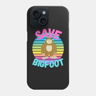 Multicoloured Save Bigfoot Phone Case