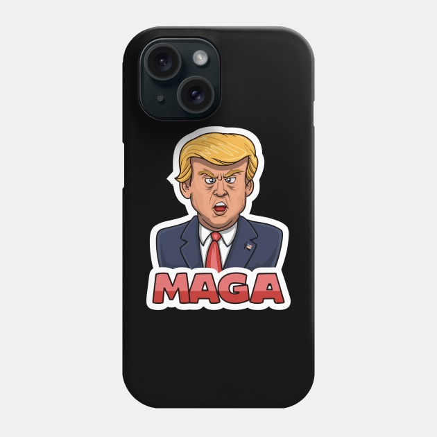 MAGA Phone Case by Tezatoons