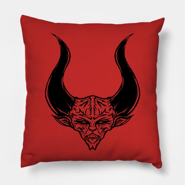 Lord of Darkness - Black Version Pillow by famousafterdeath