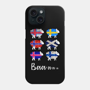 Scandinavian (and Scottish) Baa Sheep Phone Case