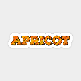 Apricot Fruit Name Magnet