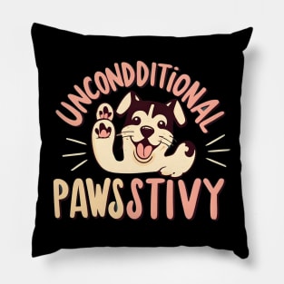 Unconditionally Pawsitive Pillow