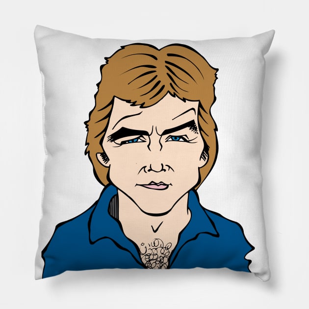 1970'S ACTION SHOW Pillow by cartoonistguy