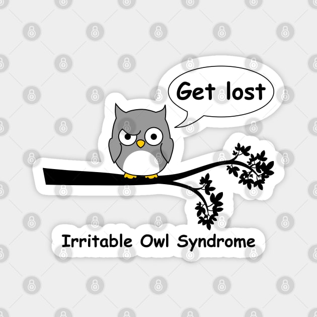 Irritable Owl Syndrome Magnet by Fibre Grease