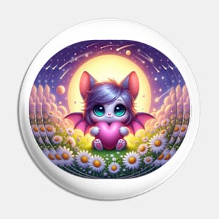 Cute Chibi Bat Girl Pin