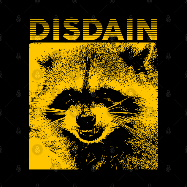 Disdain Raccoon by giovanniiiii