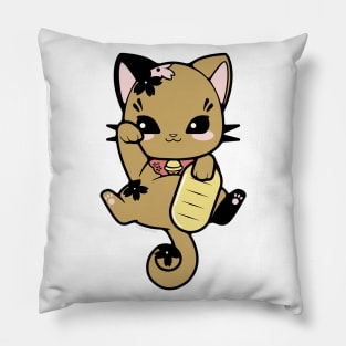 Gold Maneki-Neko Pillow