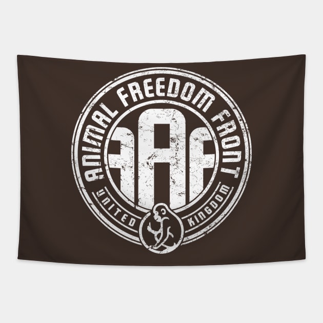 Animal Freedom Front Tapestry by MindsparkCreative