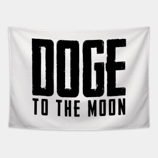 Doge to the Moon (Dark) Tapestry